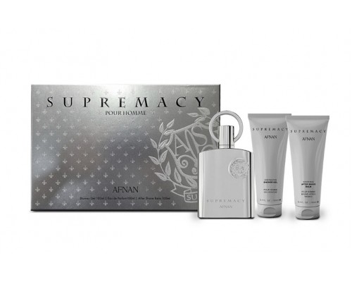 Мужской парфюмерный набор Afnan Perfumes Supremacy Silver