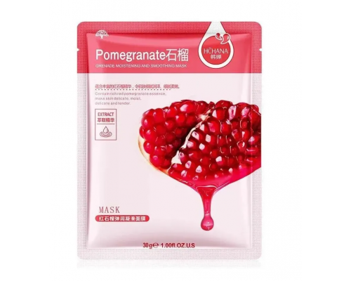 HCHANA  Маска  для лица с экстрактом граната POMERGRANATE REDSTONE GRENADE MOISTURIZING MASK