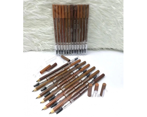 Набор карандашей для бровей Prettu 12 ШТУК