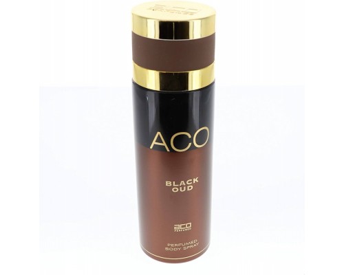 Мужской парфюмированный дезодорант Aco Perfumes Body Spray Black Oud , 200 мл