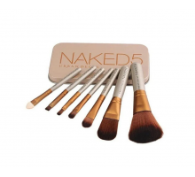 Naked 5 Набор кистей для макияжа в металлической коробке. 7 штук 