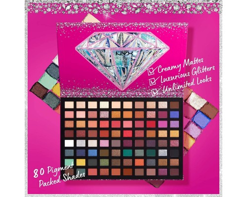 Палетка теней Diamonds & Ice из 80 цветов