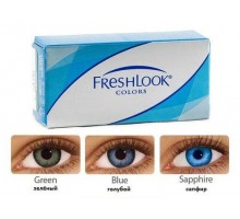 FreshLook Цветные контактные линзы BLACK- черный 
