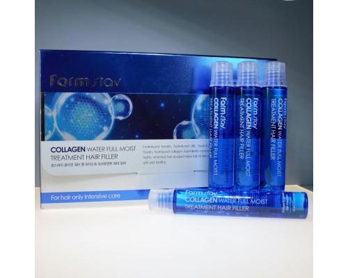 Комплект из 4 Филлеров с коллагеном для волос FarmStay Collagen Water Full Moist Treatment Hair Filler