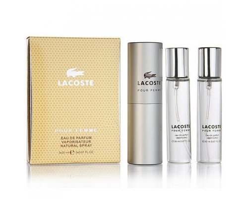 Lacoste Женская парфюмерная вода Pour Femme ,  3х20ml