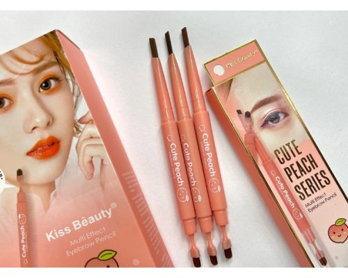Карандаш для глаз и бровей для профессионального макияжа Cute Peach Kiss Beauty