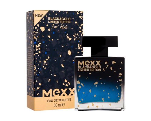 Mexx Black & Gold Limited Edition Вода туалетная мужская,  50 мл