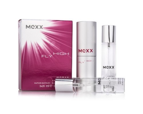 Mexx Женская парфюмерная вода  Fly High Woman,  3x20ml