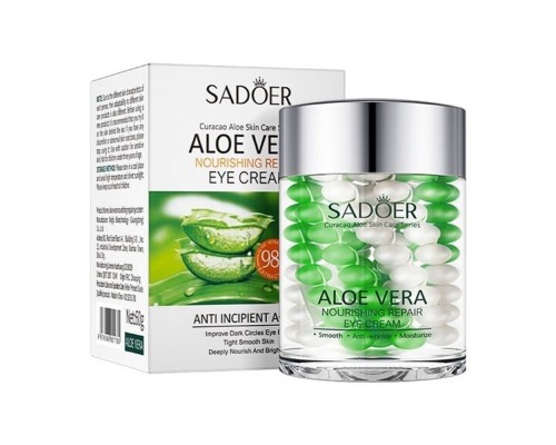 Увлажняющий крем для кожи вокруг глаз с экстрактом алоэ Sadoer Aloe Vera Nourishing Repair Eye Cream