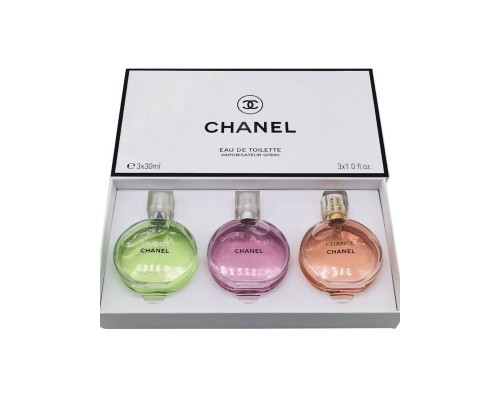Chanel Подарочный набор женских парфюмов Chance 3 аромата по 30 мл