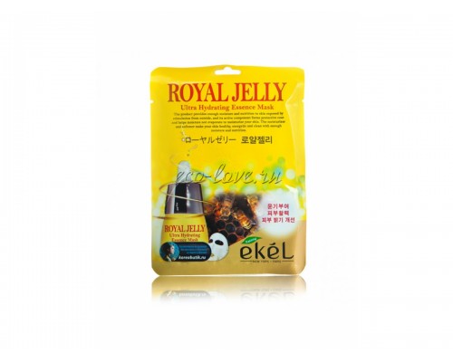 EKEL Маска  для лица с экстрактом маточного молока Royal Jelly Ultra Hydrating Essence Mask