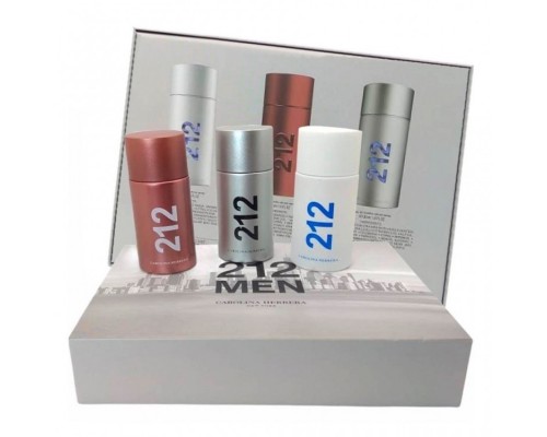 Подарочный парфюмерный набор Carolina Herrera 212 Men 3 в 1