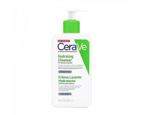 Увлажняющий крем-гель для мытья лица и тела CeraVe Hydrating Cleanser 236 мл