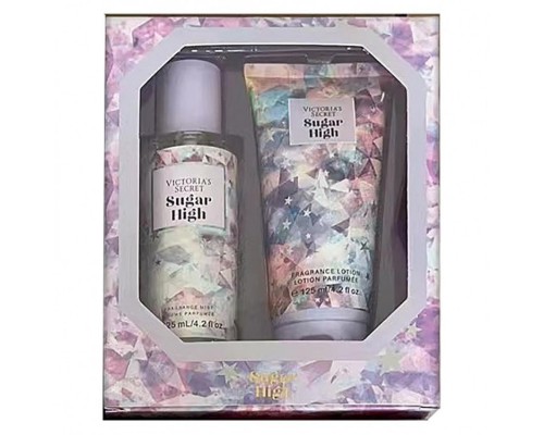 Подарочный набор лосьон и спрей для тела Victorias Secret Sugar High 2 в 1 (125 мл )