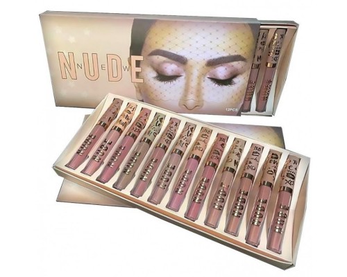 Помада для губ жидкая Huda Beauty Nude New (Шоубокс 12)