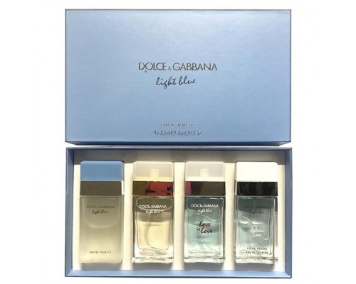 Подарочный парфюмерный набор Dolce&Gabbana Light Blue Pour Femme 4 в 1