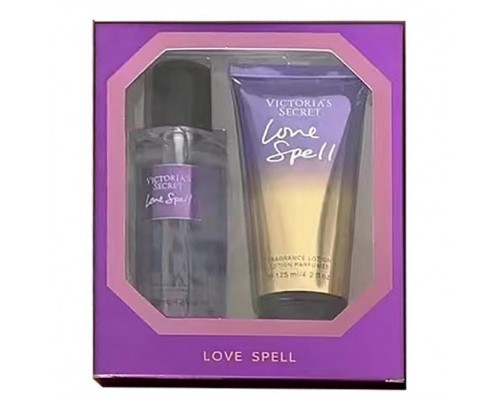 Подарочный набор лосьон и спрей для тела Victorias Secret Love Spell 2 в 1 (125 мл )