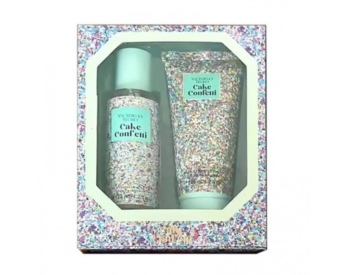 Подарочный набор лосьон и спрей для тела Victorias Secret Cake Confetti 2 в 1 (125 мл )