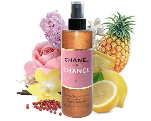 Парфюмированный спрей для тела с шиммером Chanel Chance