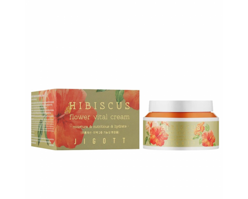 Крем для лица Jigott Hibiscus Flower Vital Cream