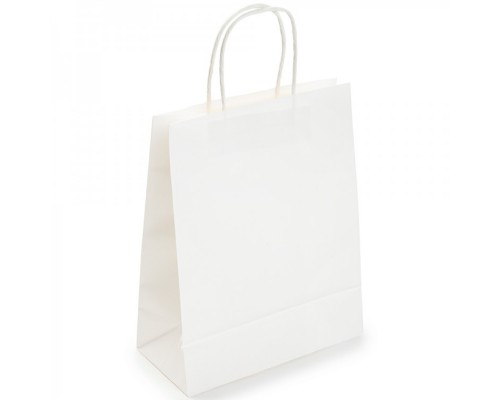 Подарочный пакет белый (23x15)
