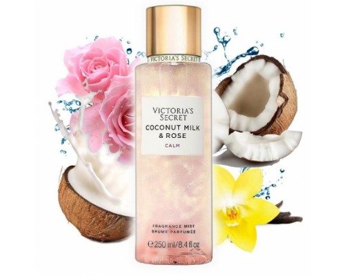 Парфюмированный спрей для тела Victorias Secret Coconut Milk & Rose Calm Shimmer