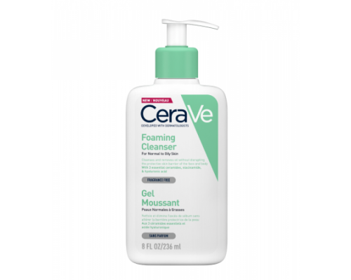 Пенка для очищения кожи CeraVe Foaming Cleanser 236 мл