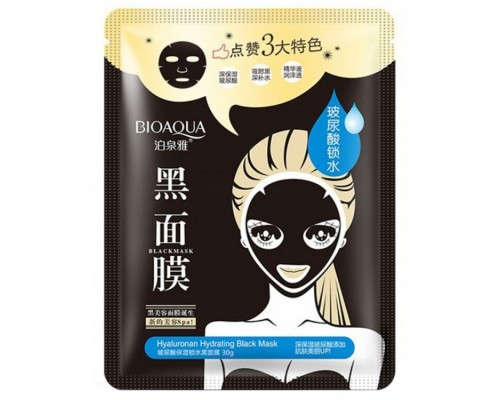 Маска для лица Bioaqua Hyaluronan Hydrating Black Mask