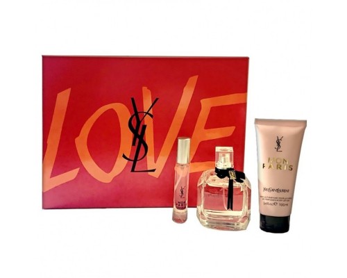 Подарочный парфюмерный набор Yves Saint Laurent Love Mon Paris 3 в 1