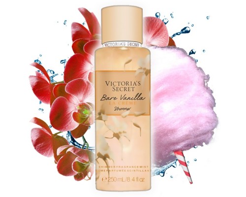 Парфюмированный спрей для тела Victorias Secret Bare Vanilla La Crème Shimmer