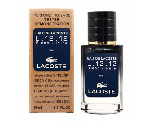 Lacoste Eau De Lacoste L.12.12 Blanc-Pure тестер мужской (60 мл) Lux