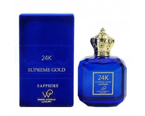 Парфюмерная вода Paris World Luxury 24K Supreme Gold Sapphire женская (Luxe)