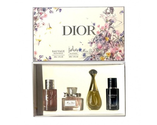Парфюмерный набор Christian Dior Flower 4 в 1