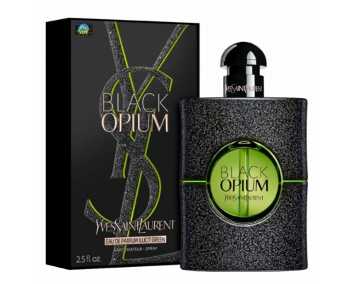 Парфюмерная вода Yves Saint Laurent Black Opium Illicit Green женская (Euro A-Plus качество люкс)