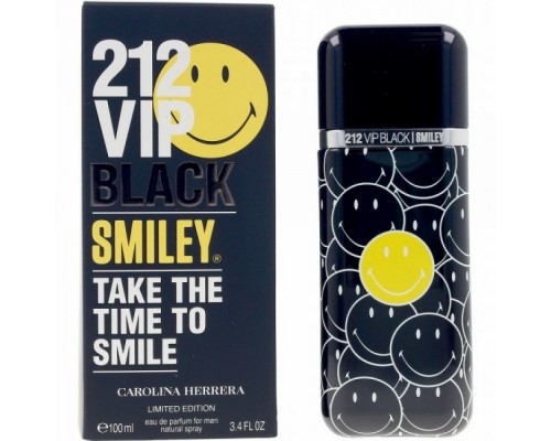 Парфюмерная вода Carolina Herrera 212 VIP Black Smiley мужская