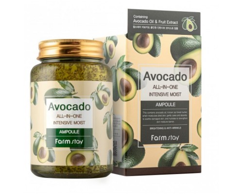 Ампульная сыворотка для лица Farm Stay Avocado All-In-One Intensive Moist Ampoule