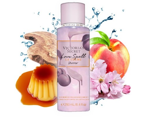 Парфюмированный спрей для тела Victorias Secret Love Spell La Crème Shimmer