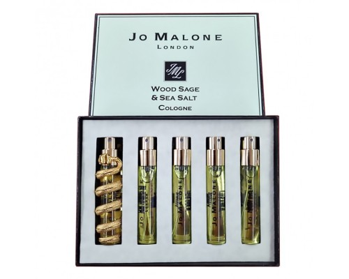 Подарочный парфюмерный набор Ja Mallone Wood Sage & Sea Salt унисекс 5 в 1