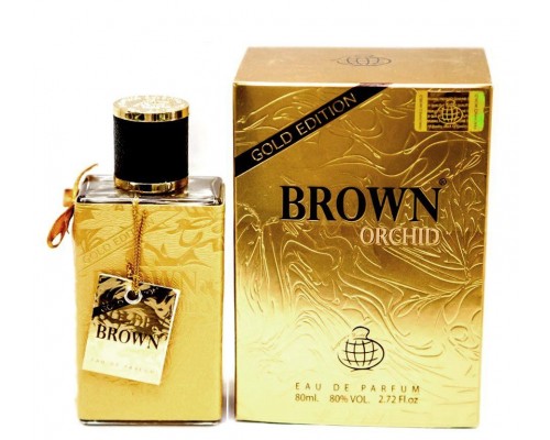 Парфюмерная вода унисекс Fragrance World BROWN ORCHID Gold Edition , 80 мл