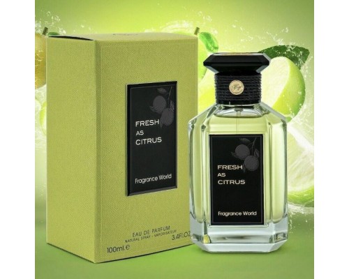 Парфюмерная вода унисекс Fragrance World Fresh As Citrus , 100 мл