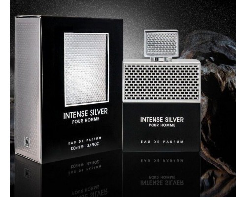 Мужская парфюмерная вода Fragrance World Intense Silver Pour Homme , 100 мл